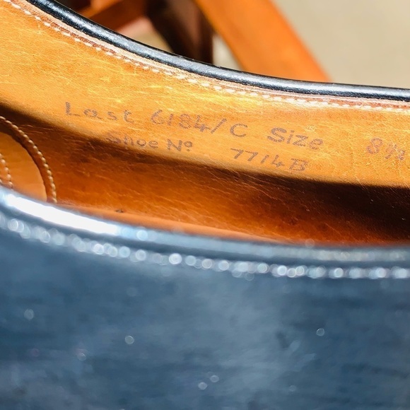 Premium Black Bespoke Cap Toe Oxfords. - Picture 3 of 16